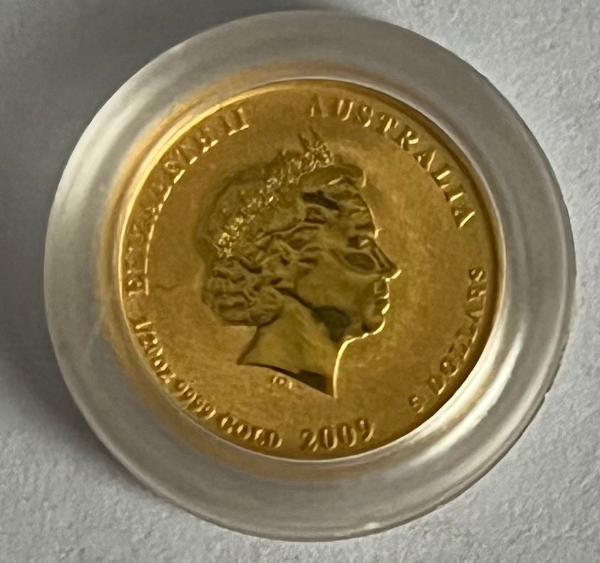 2009 Australia Lunar Ox 1/20 oz Gold Coin in Capsule