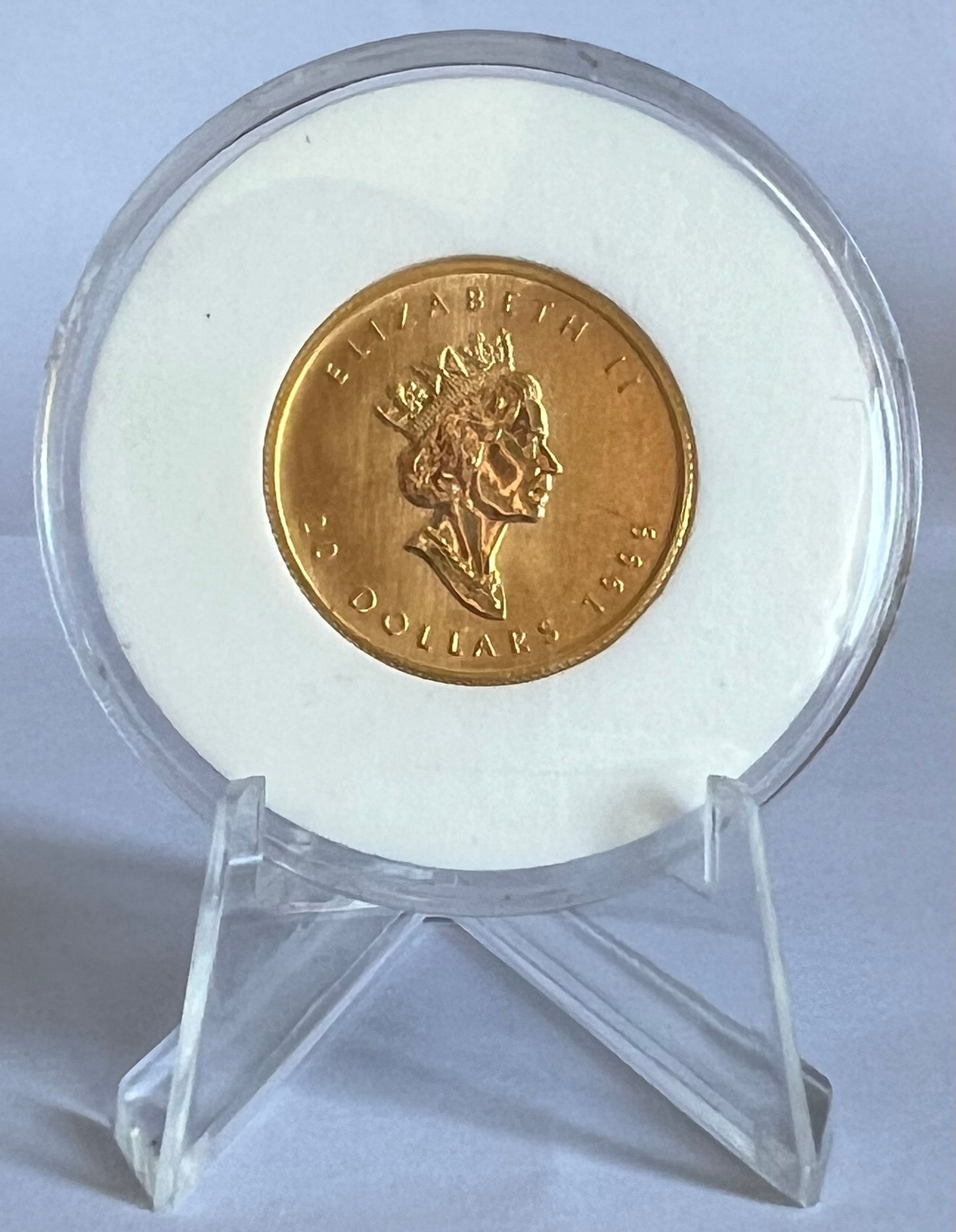 1999 Canada Maple Leaf 1/2 oz Gold Coin AU in Capsule
