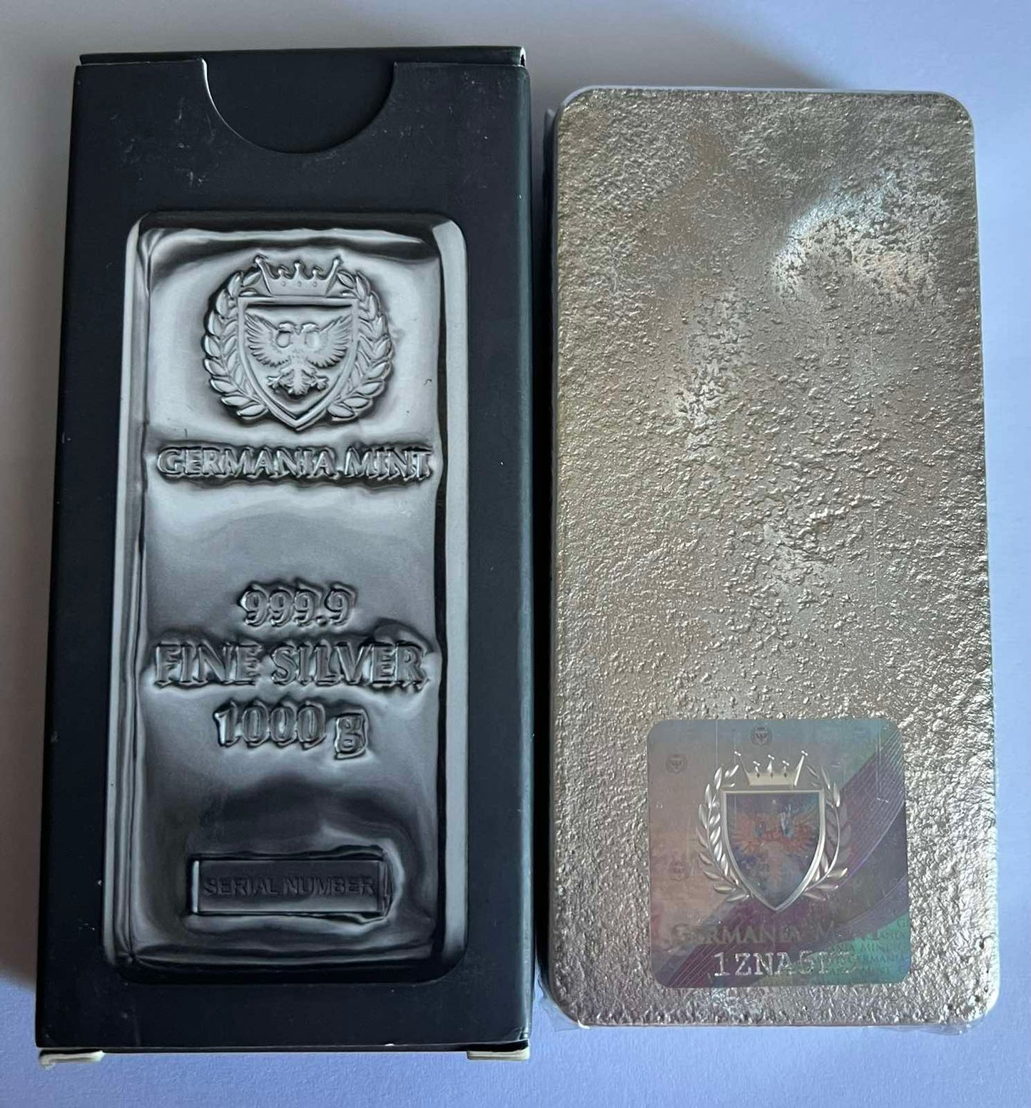1 kilo Silver Bar - Germania Mint (1000 gram, Serialized)