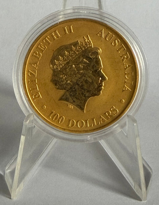 2010 Australia Kangaroo 1 oz Gold Coin in Capsule