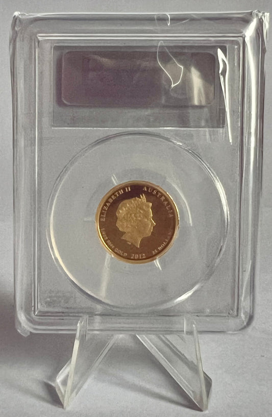 2012-P $25 Year of the Dragon 1/4oz Gold Coin PR69