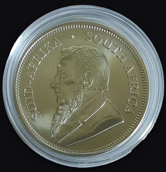South Africa Krugerrand 1 oz (Random Year) Silver Coin BU in Capsule