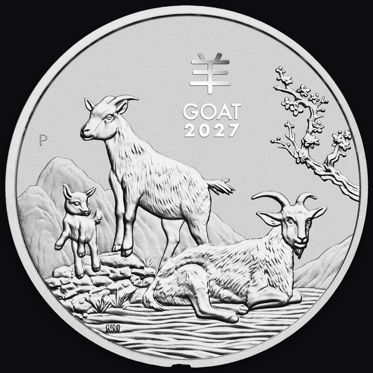 2027 Australia Lunar Goat (Series III) 1 oz Silver Coin