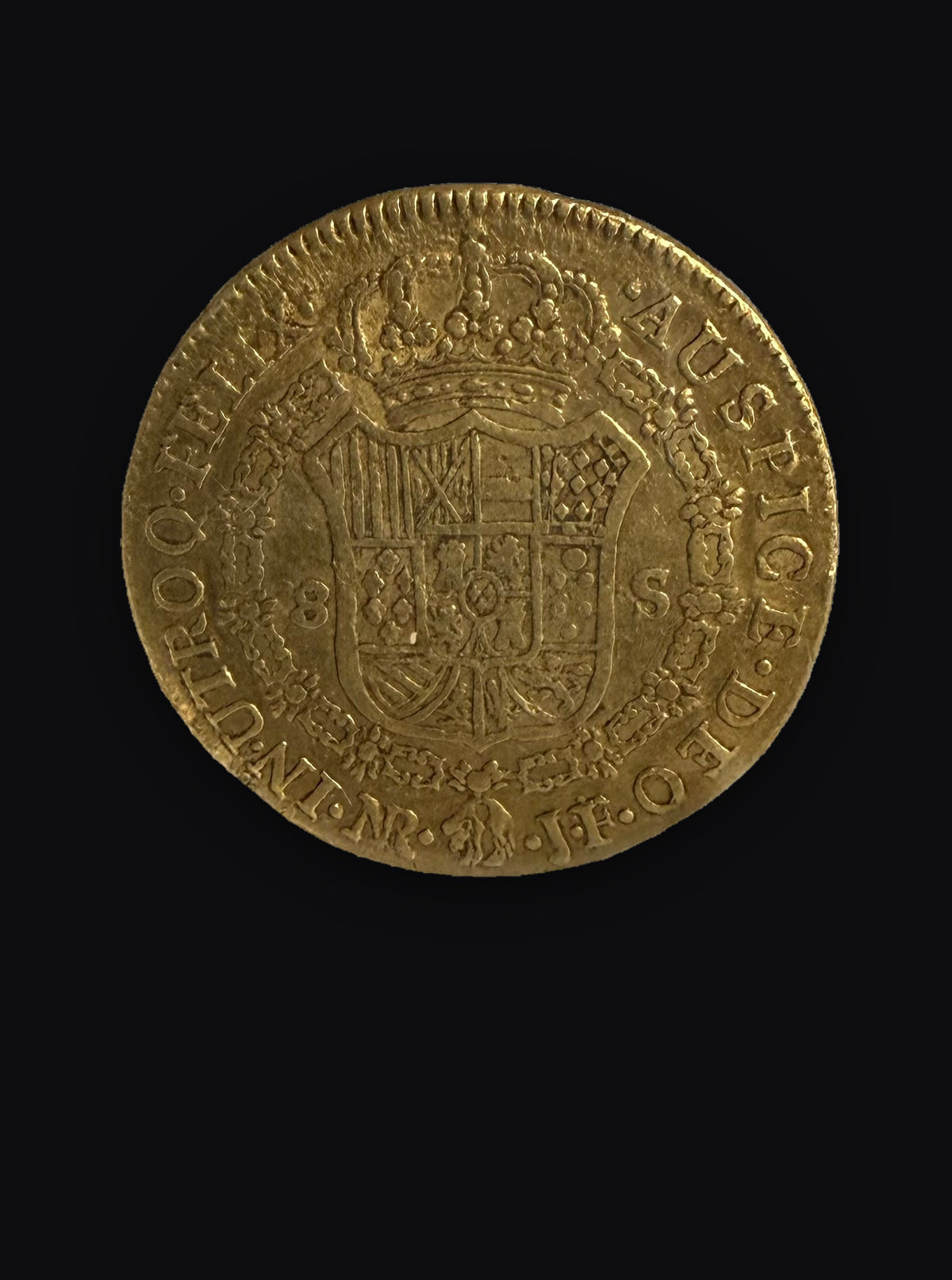 8 Escudos - Ferdinand VII 27g Gold Coin