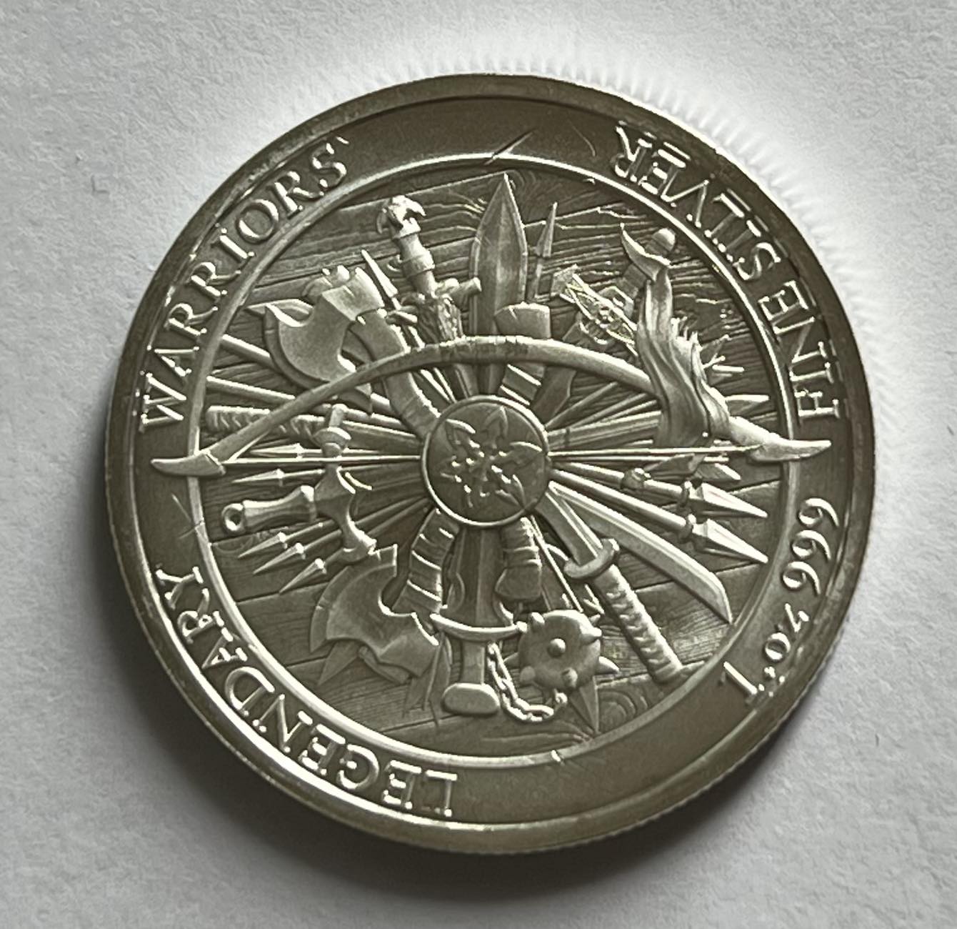 Legendary Warriors: Achilles 1 oz Silver Round BU in Capsule