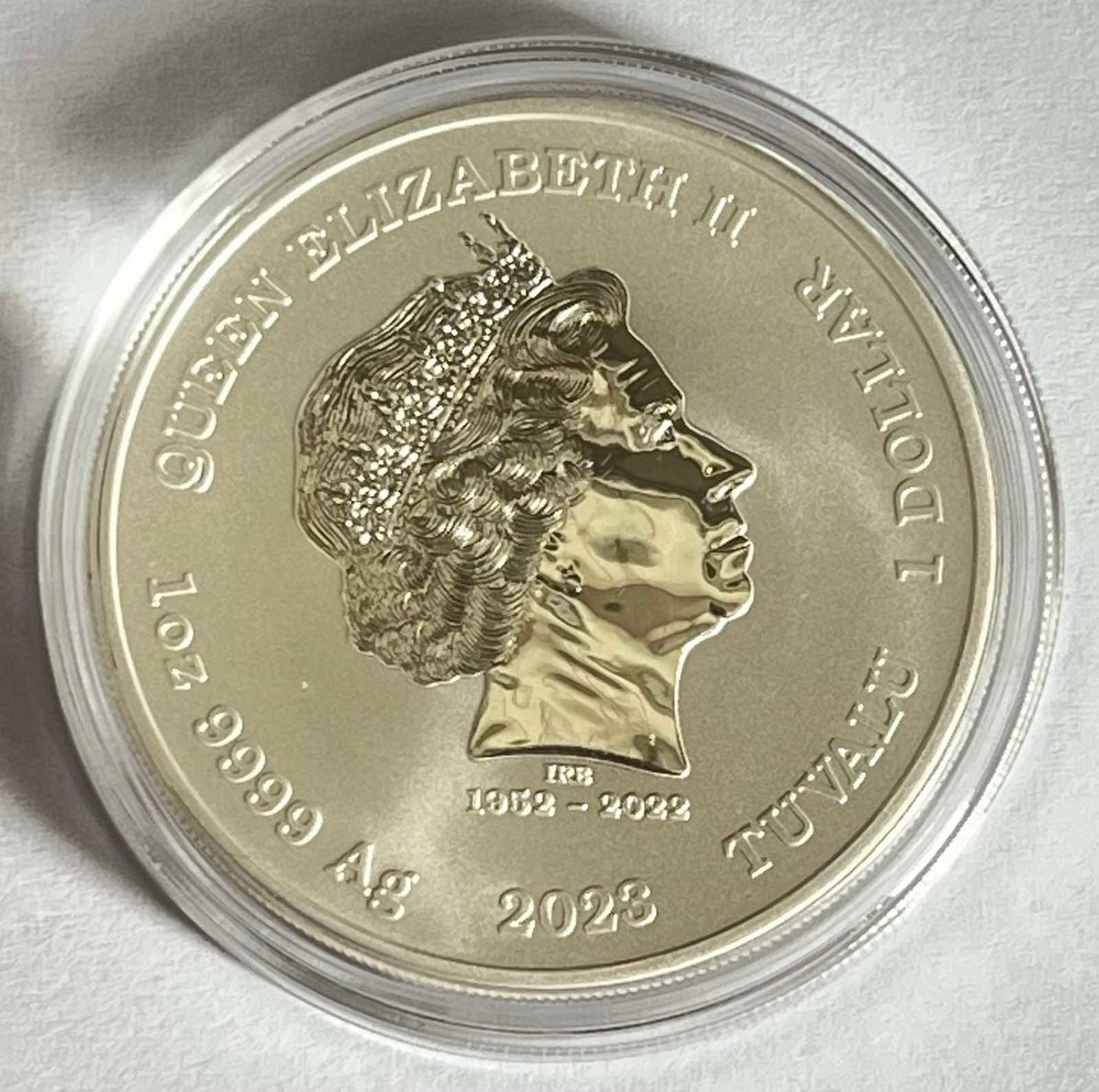 2023 Tuvalu 1 oz Silver Gods of Olympus BU (Ares)