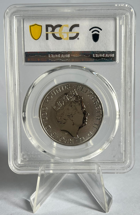 2022 Great Britain Royal Tudor Beasts The Lion of England 1 oz Platinum Coin PCGS MS67