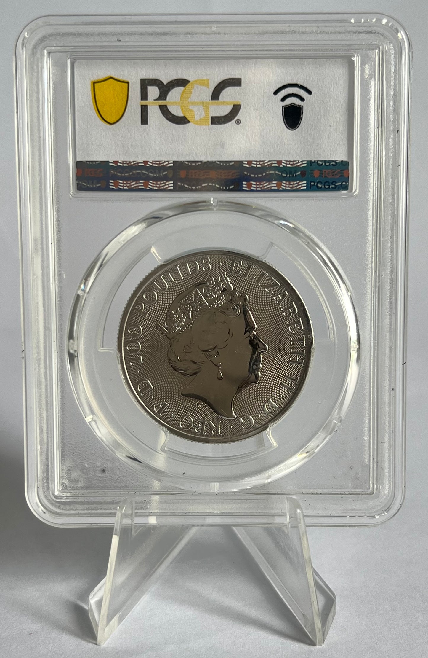 2018 Great Britain Queen's Beasts The Dragon 1 oz Platinum Coin PCGS MS66