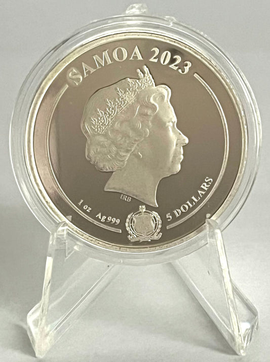2023 Samoa DC Comics: Batman 1 oz Silver Coin BU in Capsule