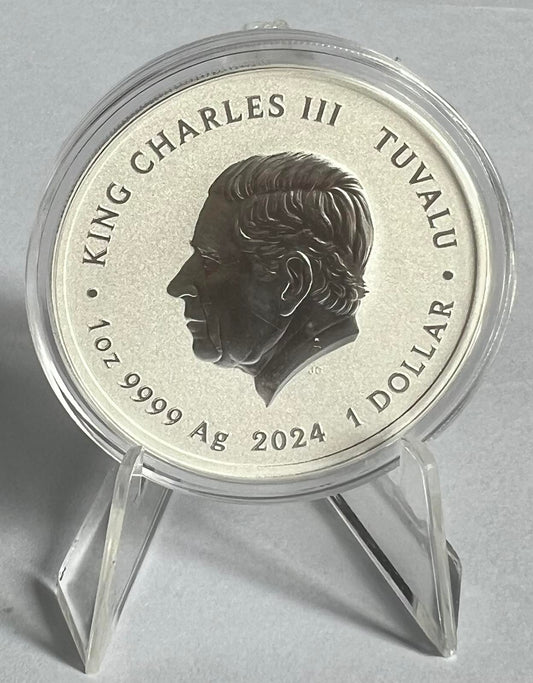 2024 TUV Teenage Mutant Ninja Turtles 40th Anniversary 1 oz Silver Coin BU in Capsule