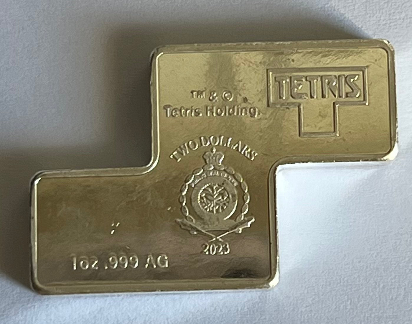 2023 Tetris™ Niue 1 oz Silver $2 Z-Tetrimino Block (Red)