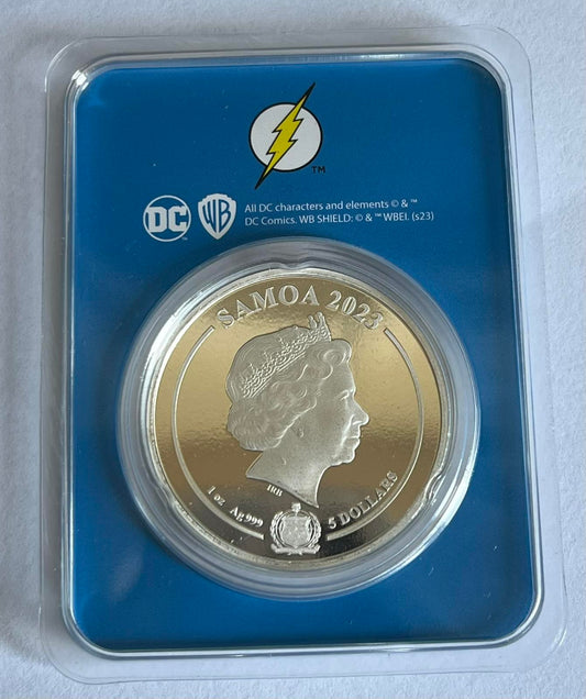 2023 Samoa 1 oz Silver DC Comics Flash Colorized with TEP
