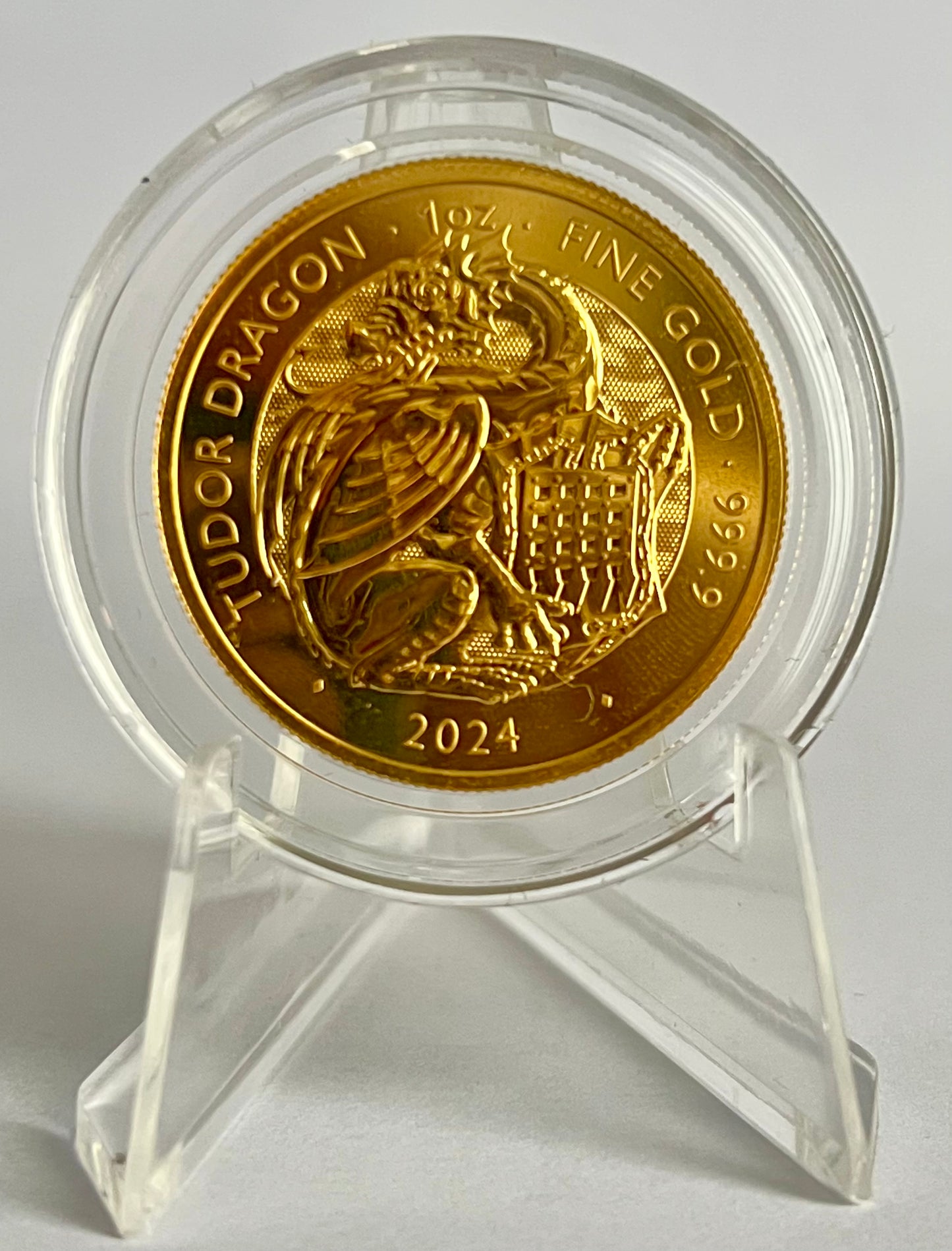 2024 Great Britain The Royal Tudor Beasts Tudor Dragon 1 oz Gold Coin BU in Capsule