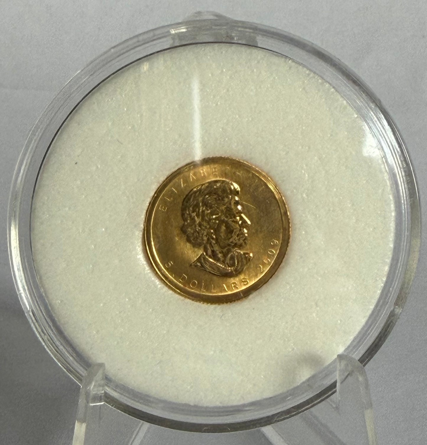 2009 Canada Maple Leaf 1/10 oz Gold Coin in Capsule