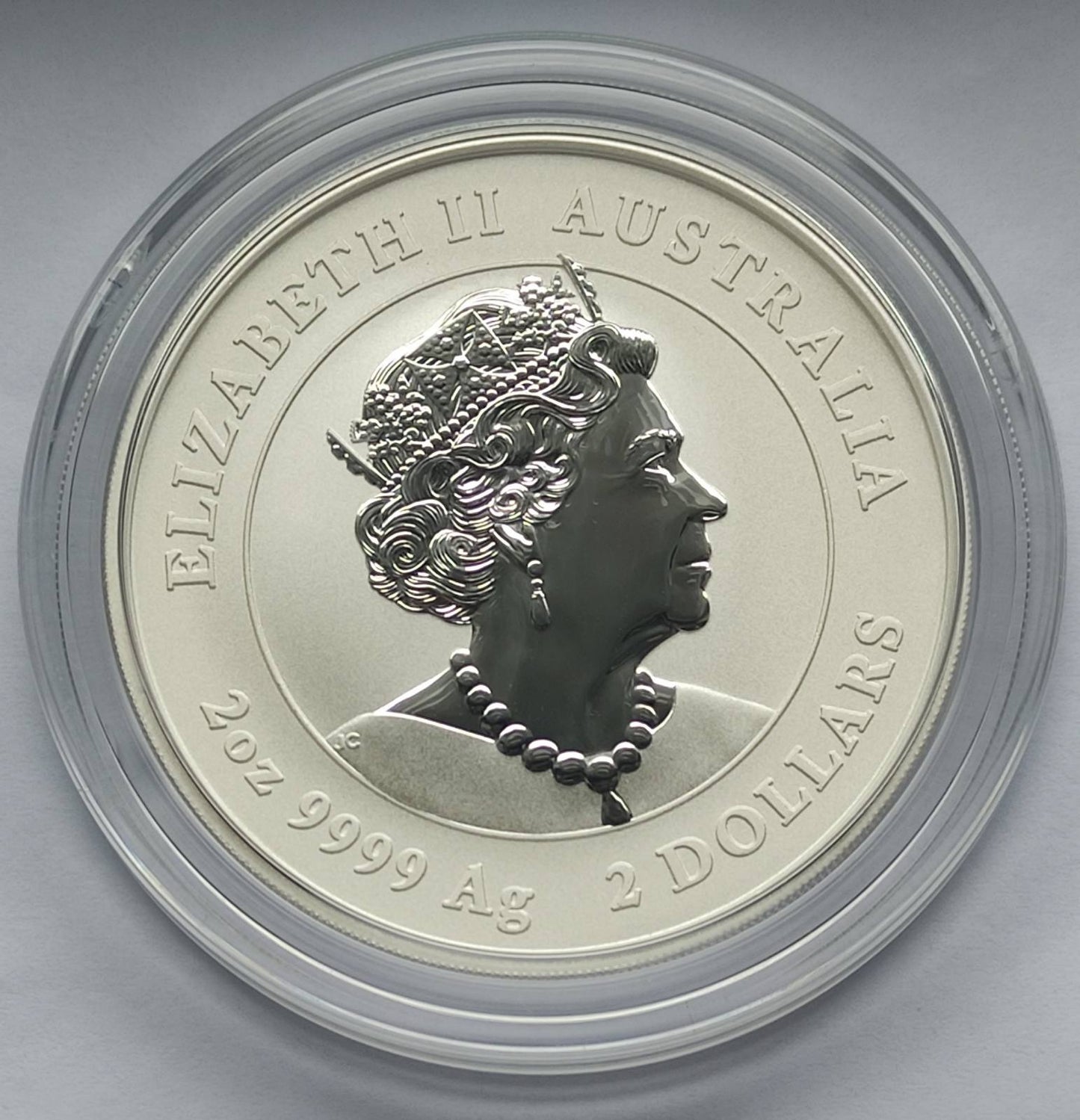 2022 Australia Lunar Tiger (Series III) 2 oz Colorized Silver Coin BU in Capsule