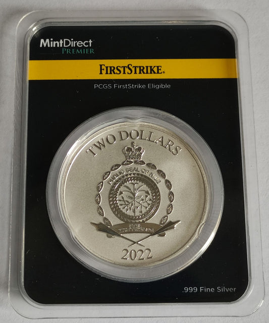 2022 Niue Grogu "Baby Yoda" 1 oz Silver Coin in MintDirect Premier Packaging + PCGS FirstStrike Eligible