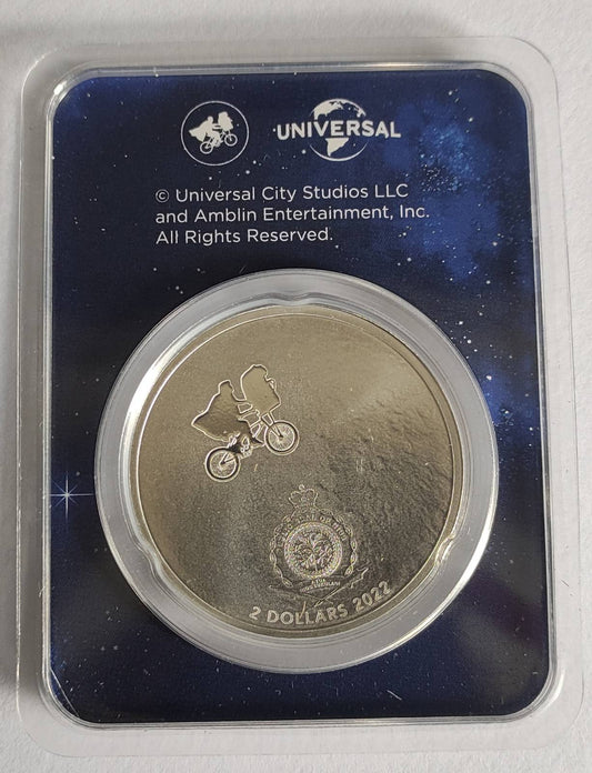 2022 Niue E.T. 40th Anniversary 1 oz Silver Coin in Tamper-Evident Packaging