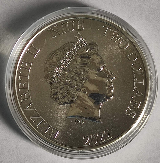 2022 Niue DC Comics Justice League: Green Lantern 1 oz Silver Coin BU in Capsule