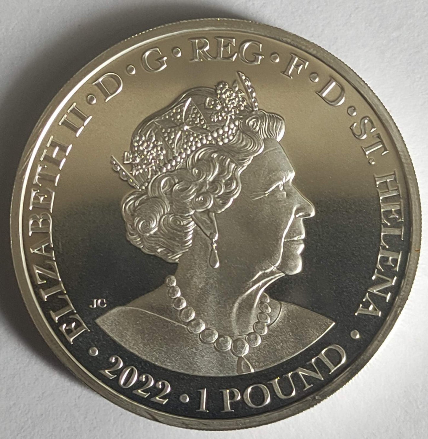 2022 St. Helena Goddesses: Hera and the Peacock 1 oz Silver Coin BU in Capsule