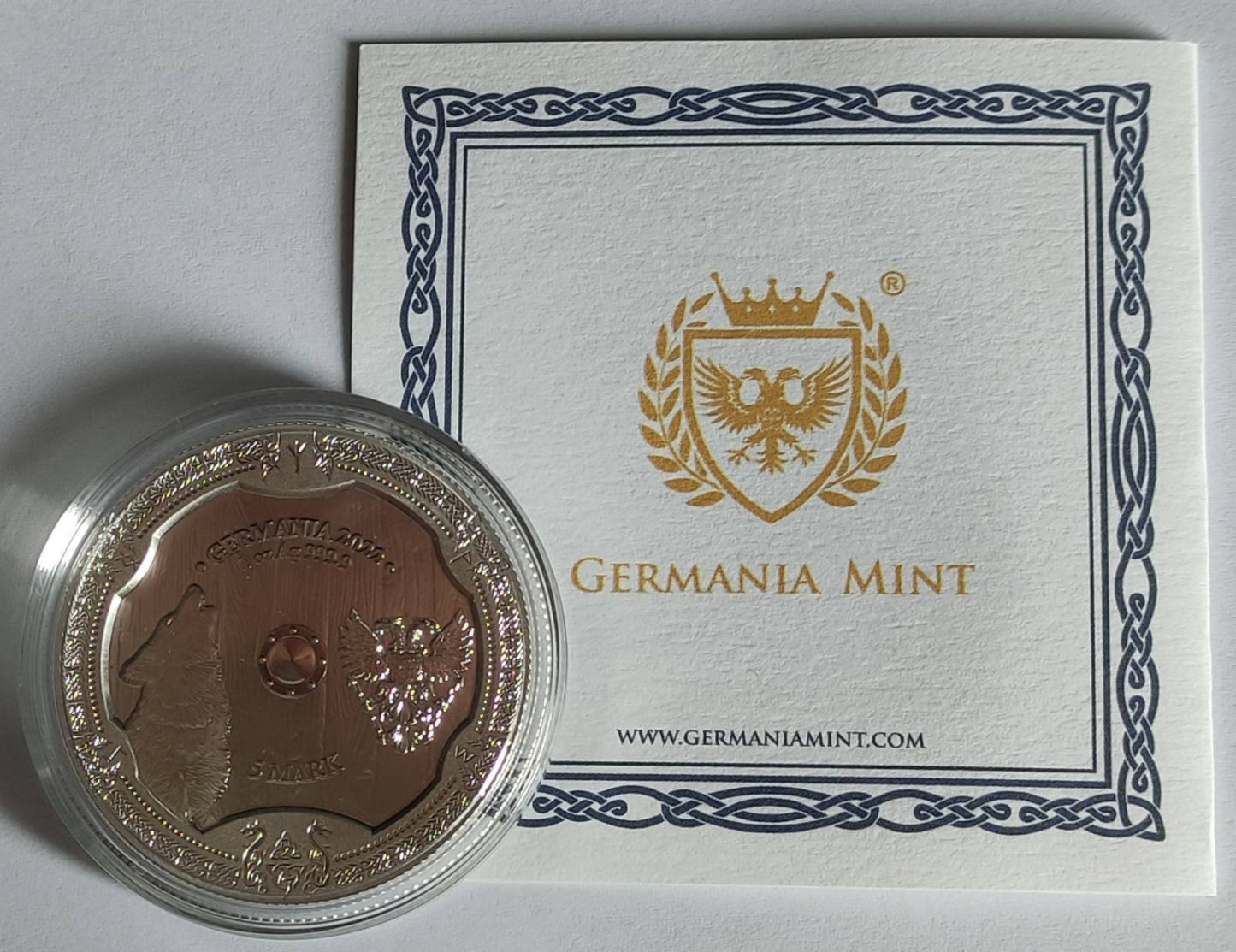 2022 Germania Valkyries: Hildegard 1 oz Silver Round BU in Capsule with COA