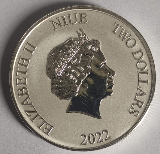 2022 Niue Disney's Lady and the Tramp 1 oz Silver Coin BU in Capsule