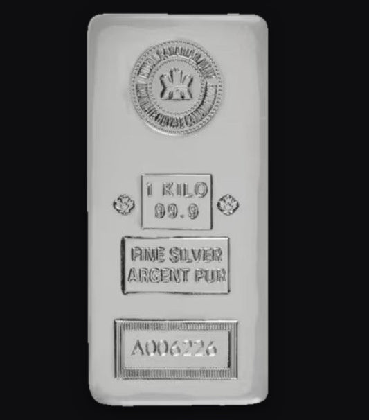 1 Kilo RCM Silver Bar