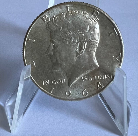 5 pieces Pre-1965 1/2 Dollar "Kennedy Half Dollar" (note: assorted condition)