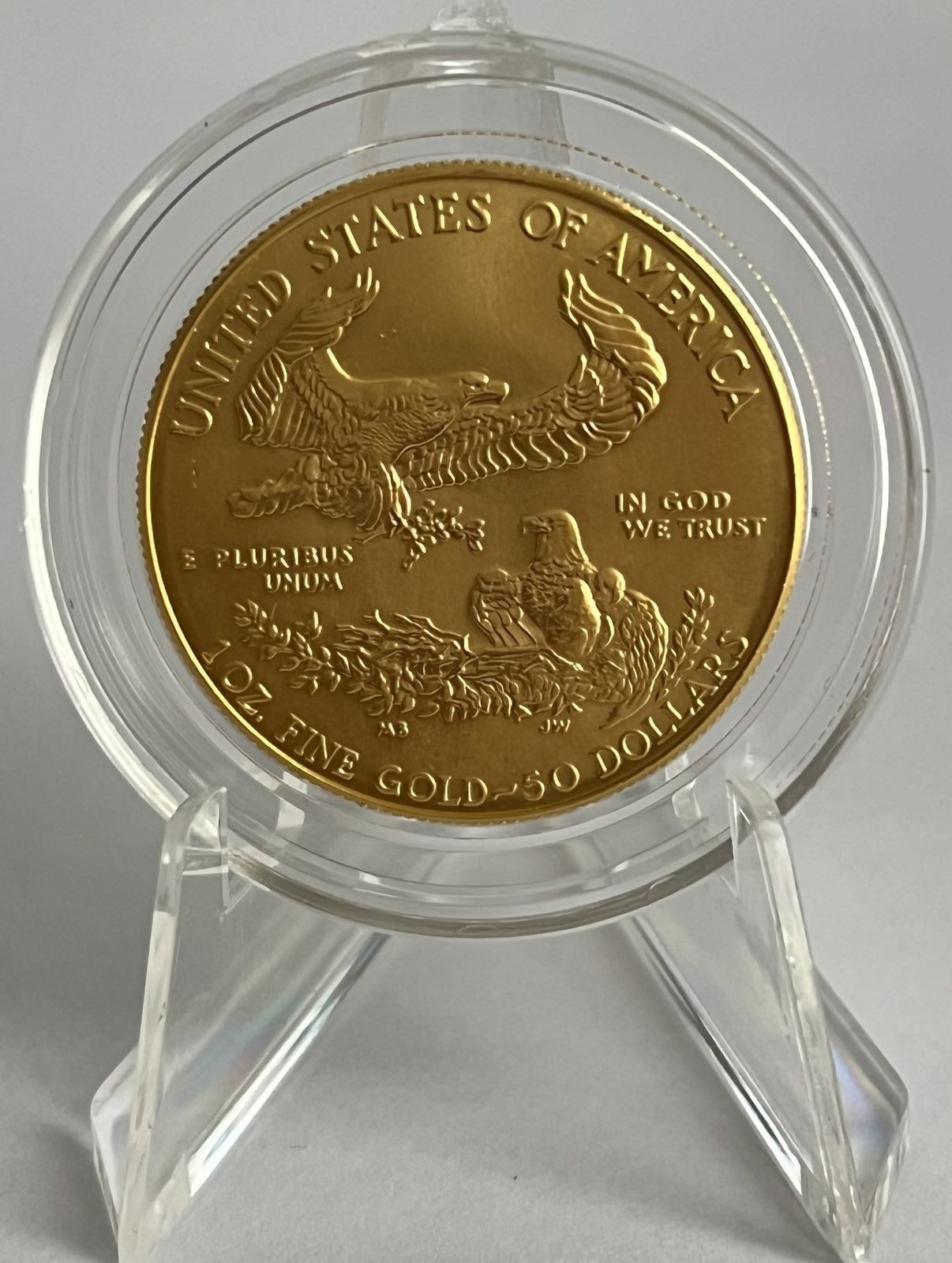 1988 1 oz American Gold Eagle BU (MCMLXXXVIII) in Capsule