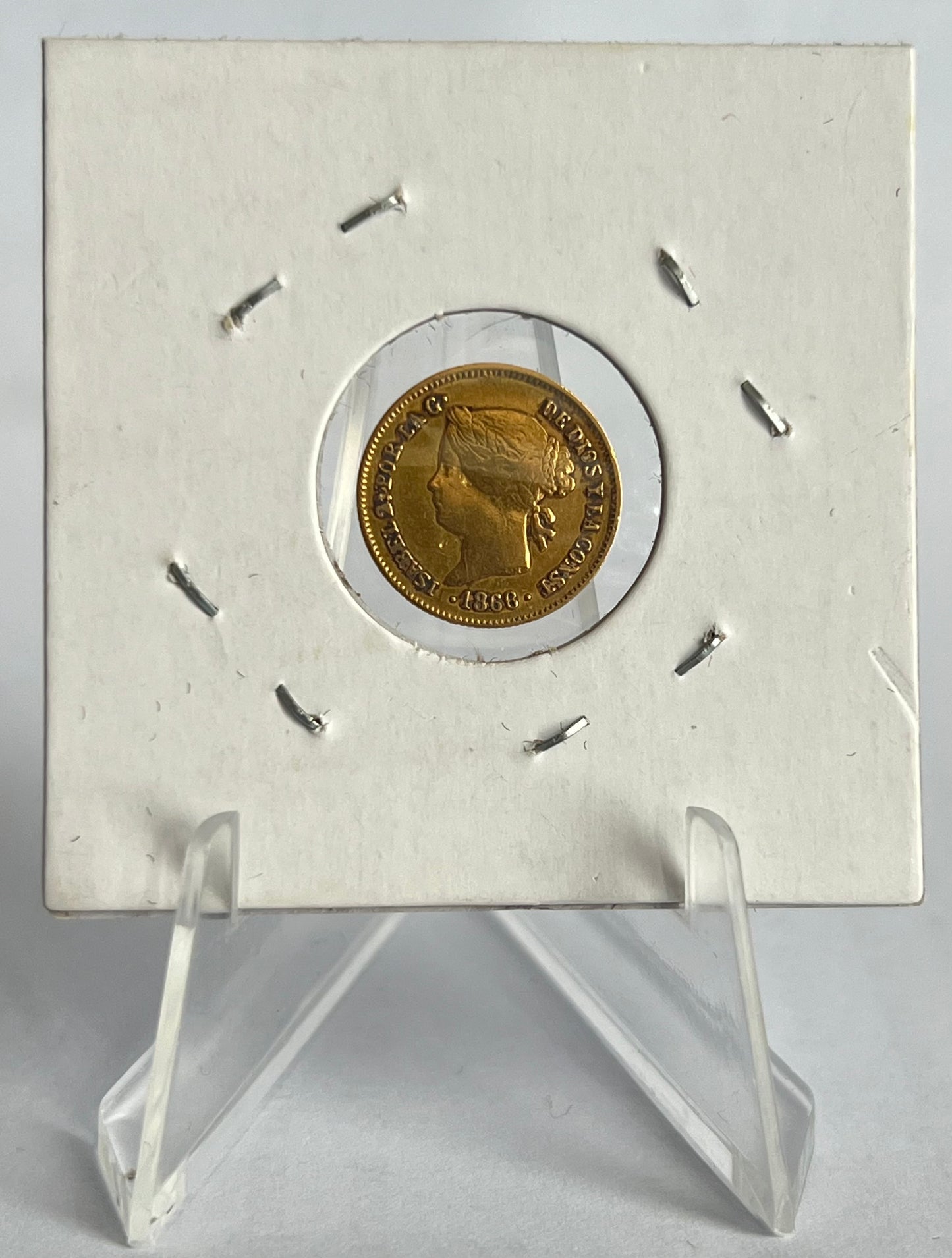 1 Peso - Isabella II Gold Coin