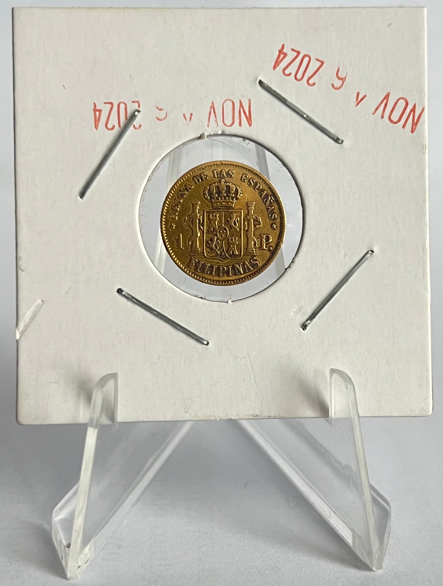 1 Peso - Isabella II Gold Coin