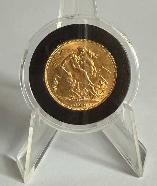 1928 1 Sovereign Gold Coin in Capsule