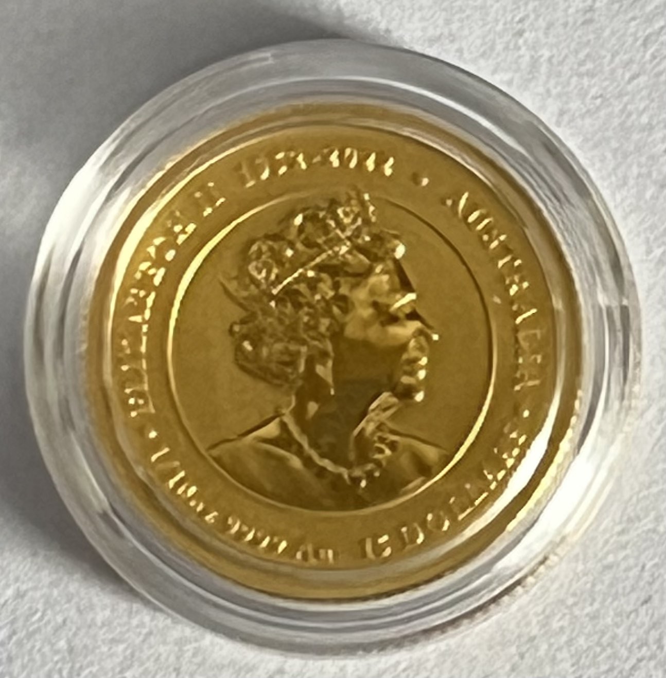 2024 Australia Lunar Dragon 1/10 oz Gold Coin BU (Series III) in Capsule