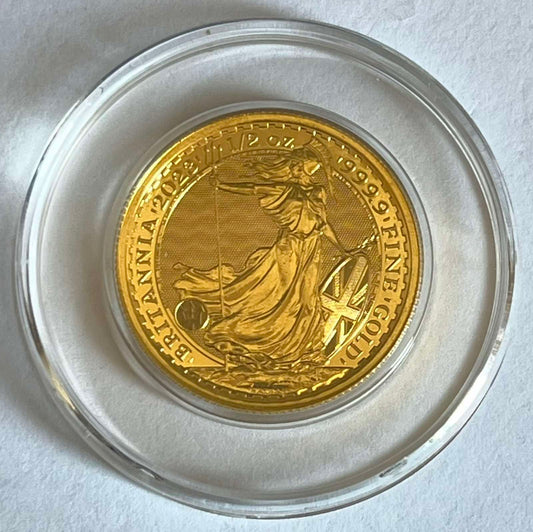 2023 Great Britain Britannia 1/2 oz Gold Coin BU in Capsule