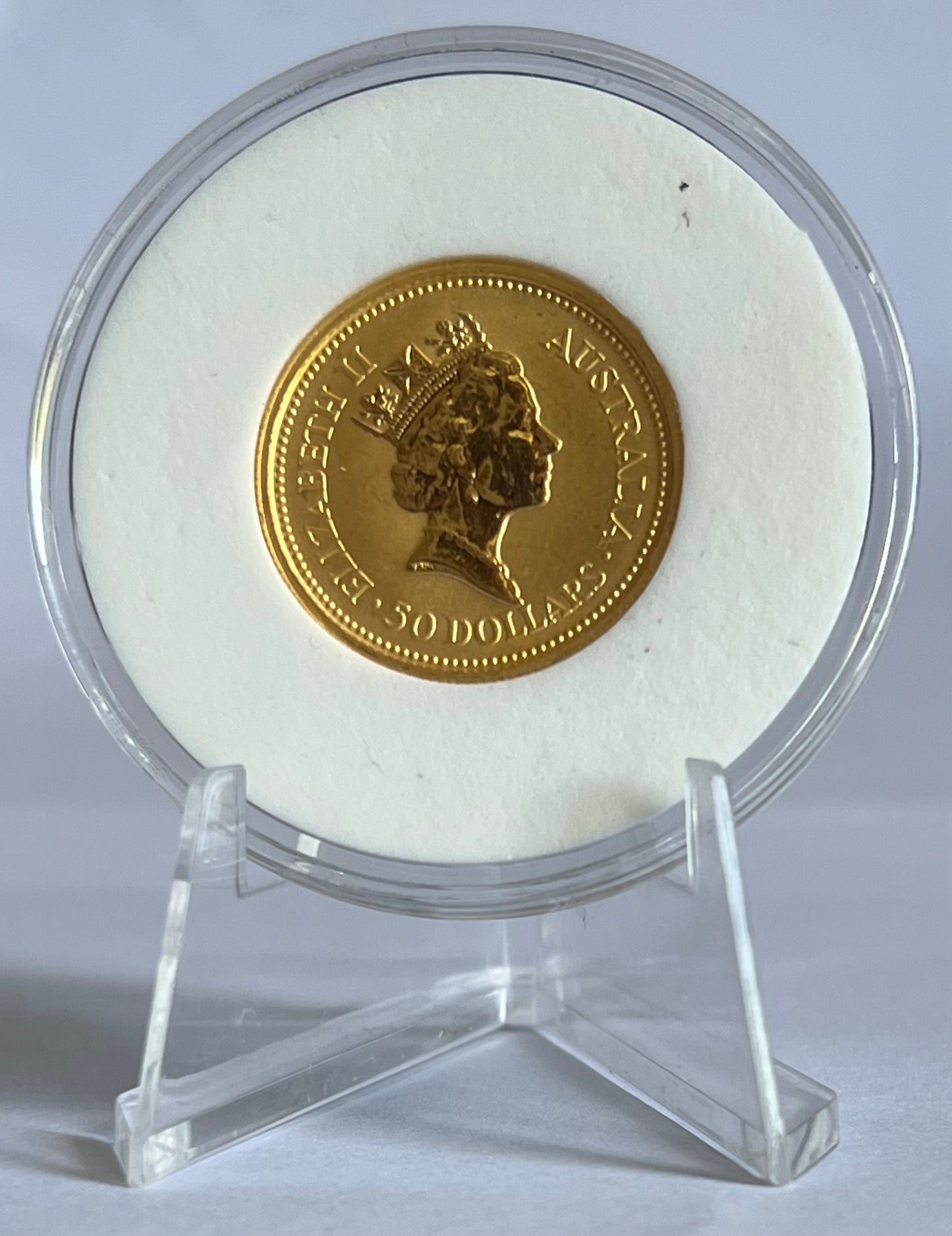 1992 Australia Kangaroo 1/2 oz Gold Coin AU in Capsule