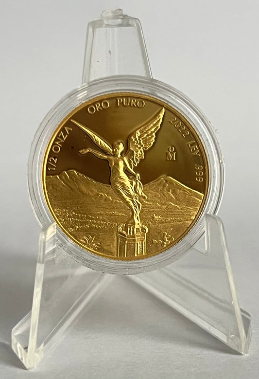 2022 Mexico Libertad 1/2 oz Gold Coin Proof in Capsule