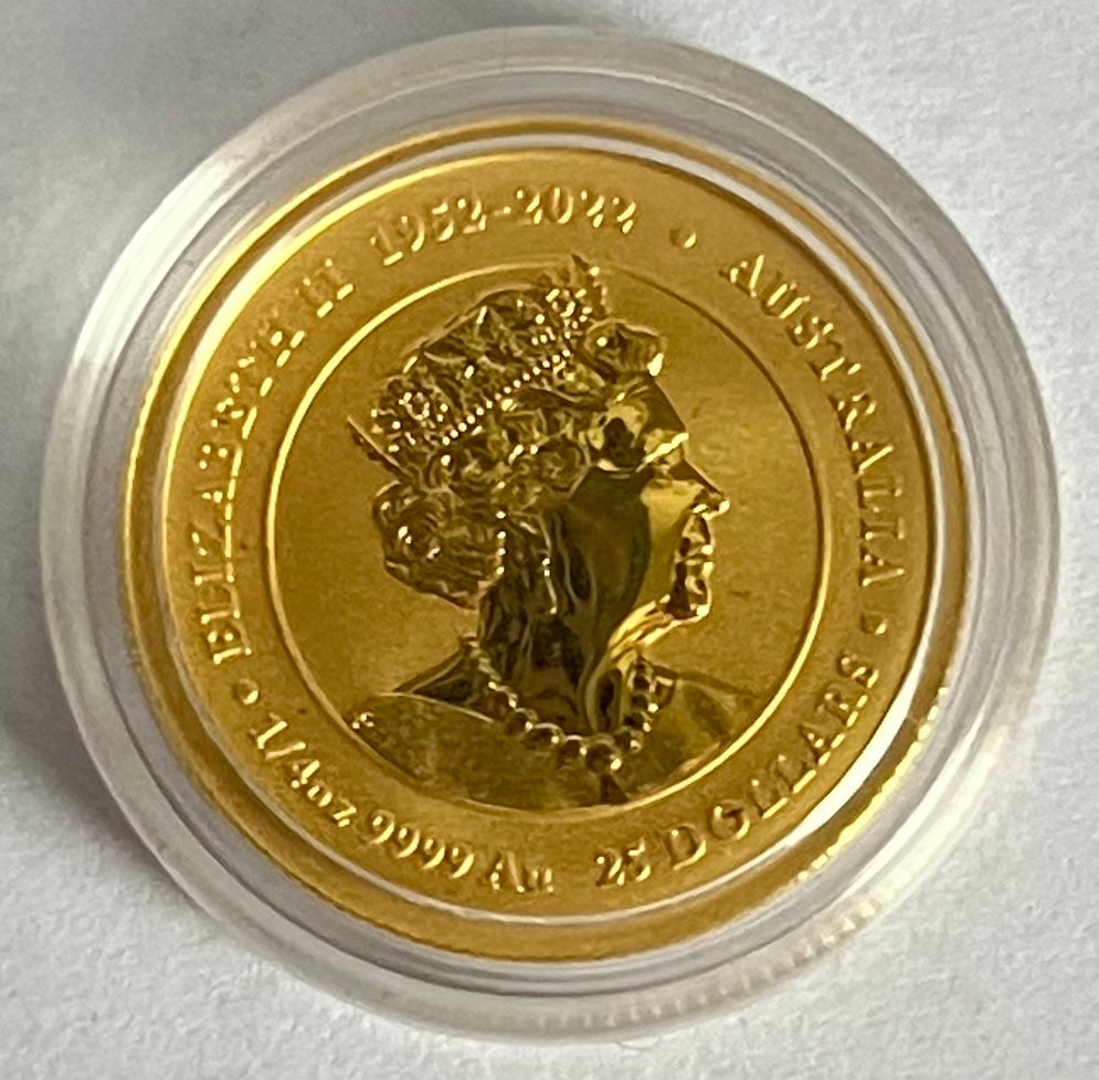 2024 Australia Lunar Dragon 1/4 oz Gold Coin BU in Capsule