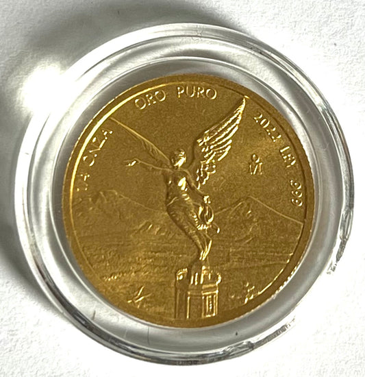 2022 Mexico Libertad 1/4 oz Gold Coin BU in Capsule