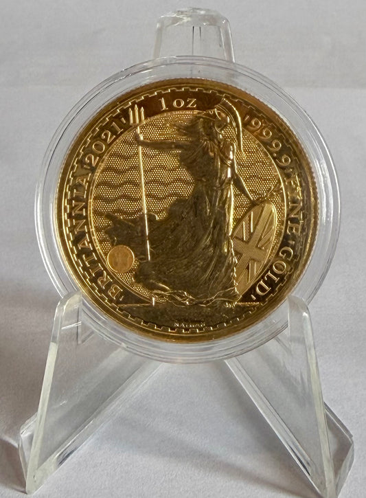 2021 Great Britain Britannia 1 oz Gold Coin BU in Capsule