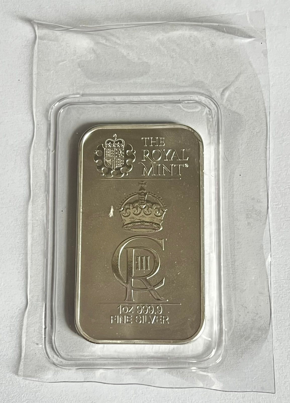 1 oz Silver Bar - The Royal Mint Celebration Bar in Mint-Sealed Packaging