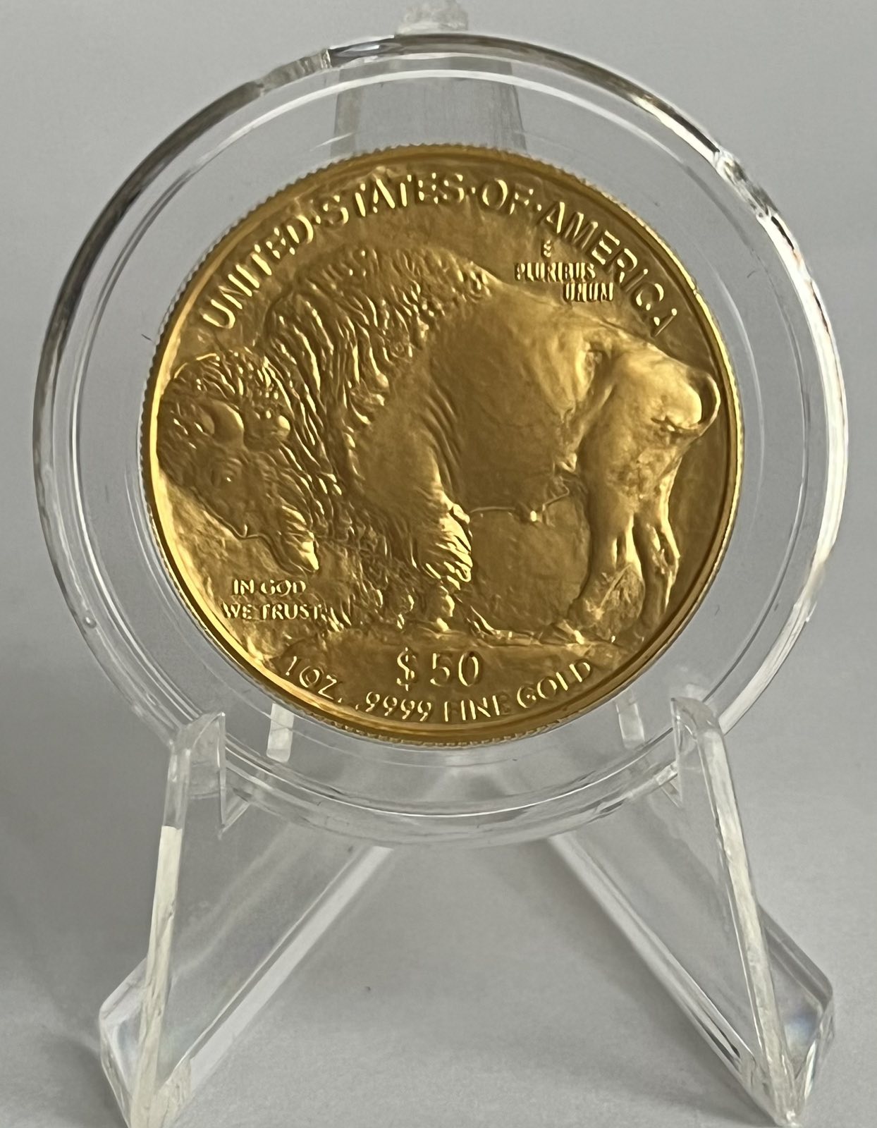 Random Year 1 oz Gold Buffalo BU in Capsule