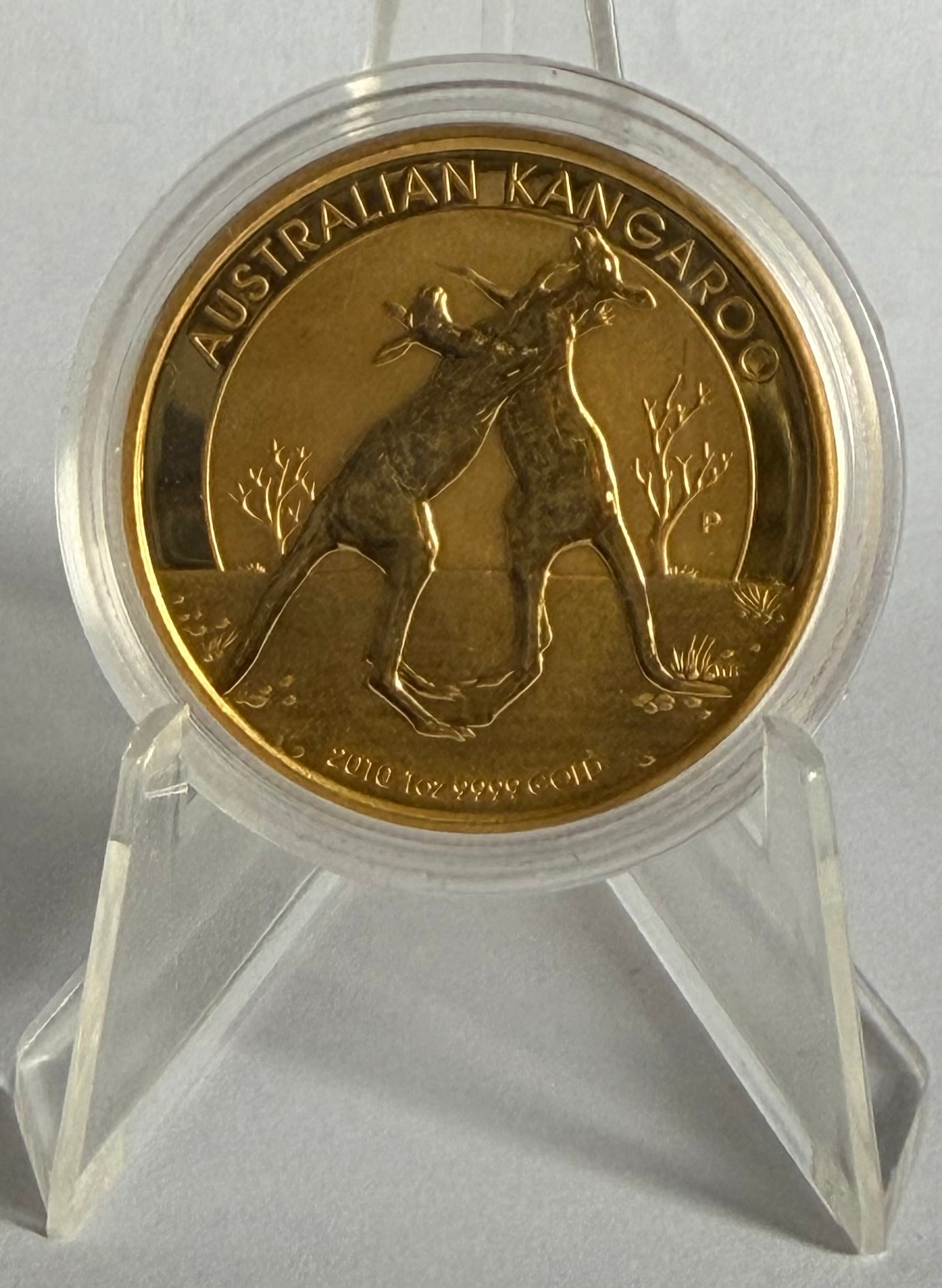 2010 Australia Kangaroo 1 oz Gold Coin in Capsule