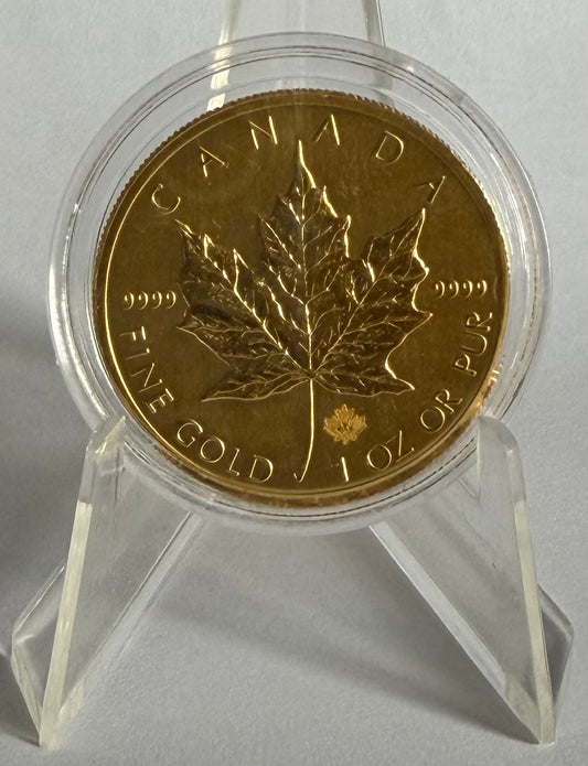 2014 Canada Maple Leaf 1 oz Gold Coin in Capsile
