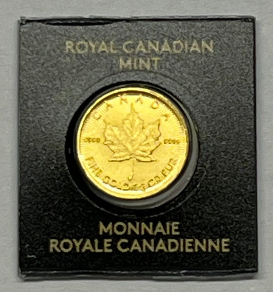 2019 Canada Maple Leaf Maplegram 1 gram gold coin (In Assay)