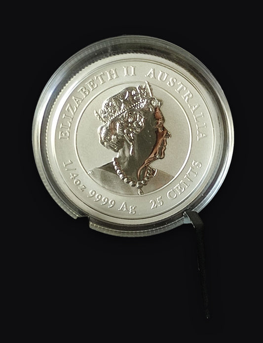 2020 Australia Lunar Mouse 1/4 oz Colorized Silver Coin BU in Capsule