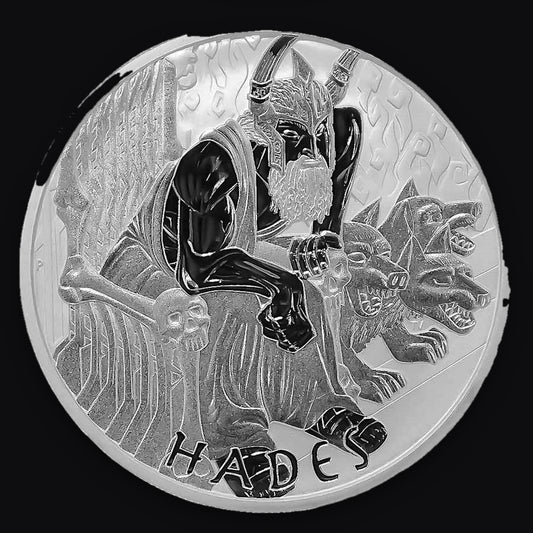 2021 Tuvalu Gods of Olympus: Hades 1 oz Silver Coin BU in Capsule