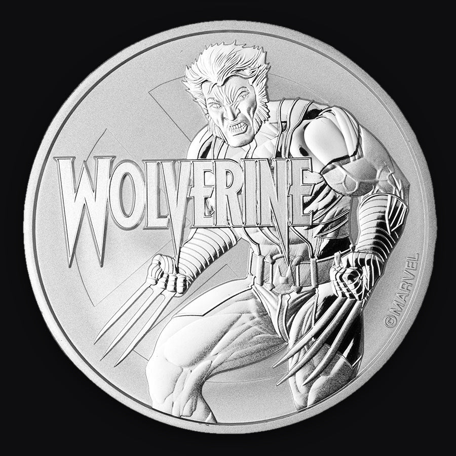 2021 Tuvalu Marvel Series: Wolverine 1 oz Silver Coin BU in Capsule