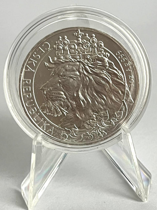 2021 Niue 1 oz Silver Czech Lion BU in Capsule