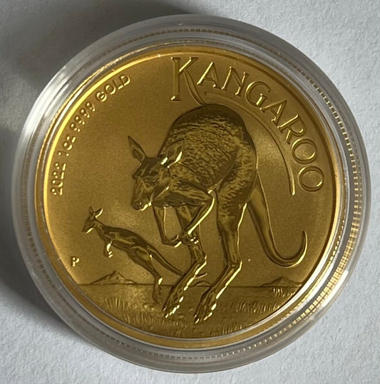 2022 Australia Kangaroo 1 oz Gold Coin BU in Capsule