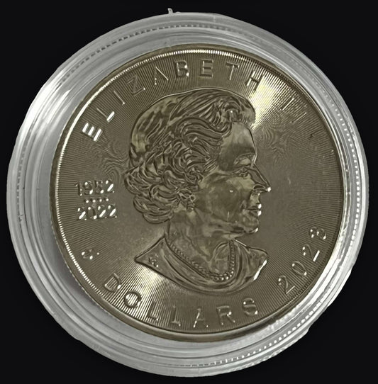 Random Year Canada Maple Leaf 1 oz Silver Coin BU in Capsule