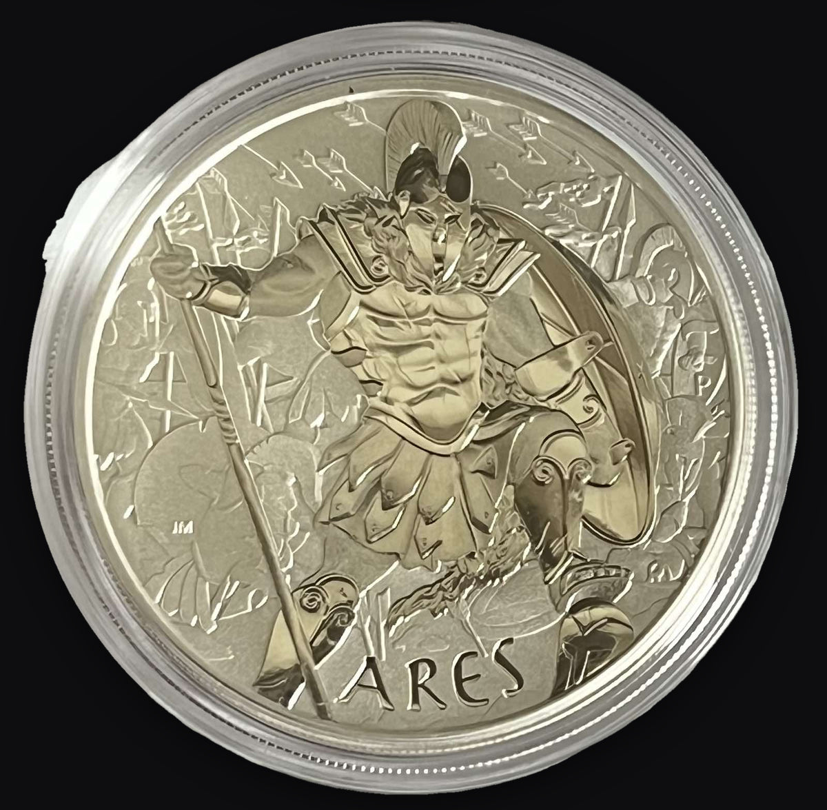 2023 Tuvalu 1 oz Silver Gods of Olympus BU (Ares)